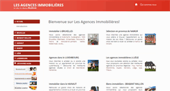 Desktop Screenshot of les-agences-immobilieres.be