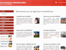 Tablet Screenshot of les-agences-immobilieres.be